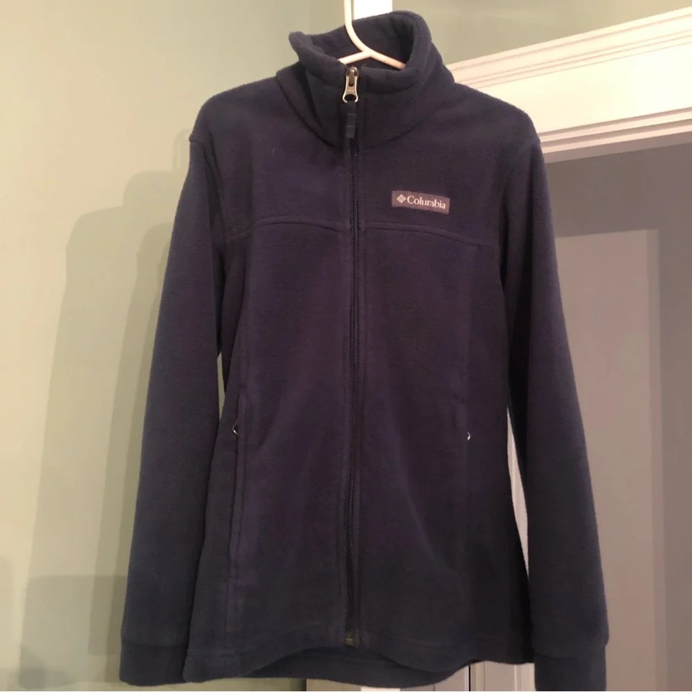 Columbia Kids Unisex Navy blue fleece jacket size small
